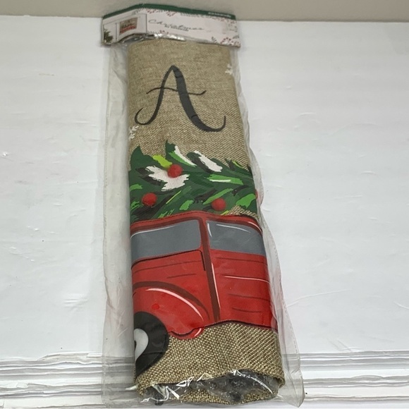 Monogram “A” Outdoor Flag Complete with Hanging Stake New in Original Package - Picture 2 of 5